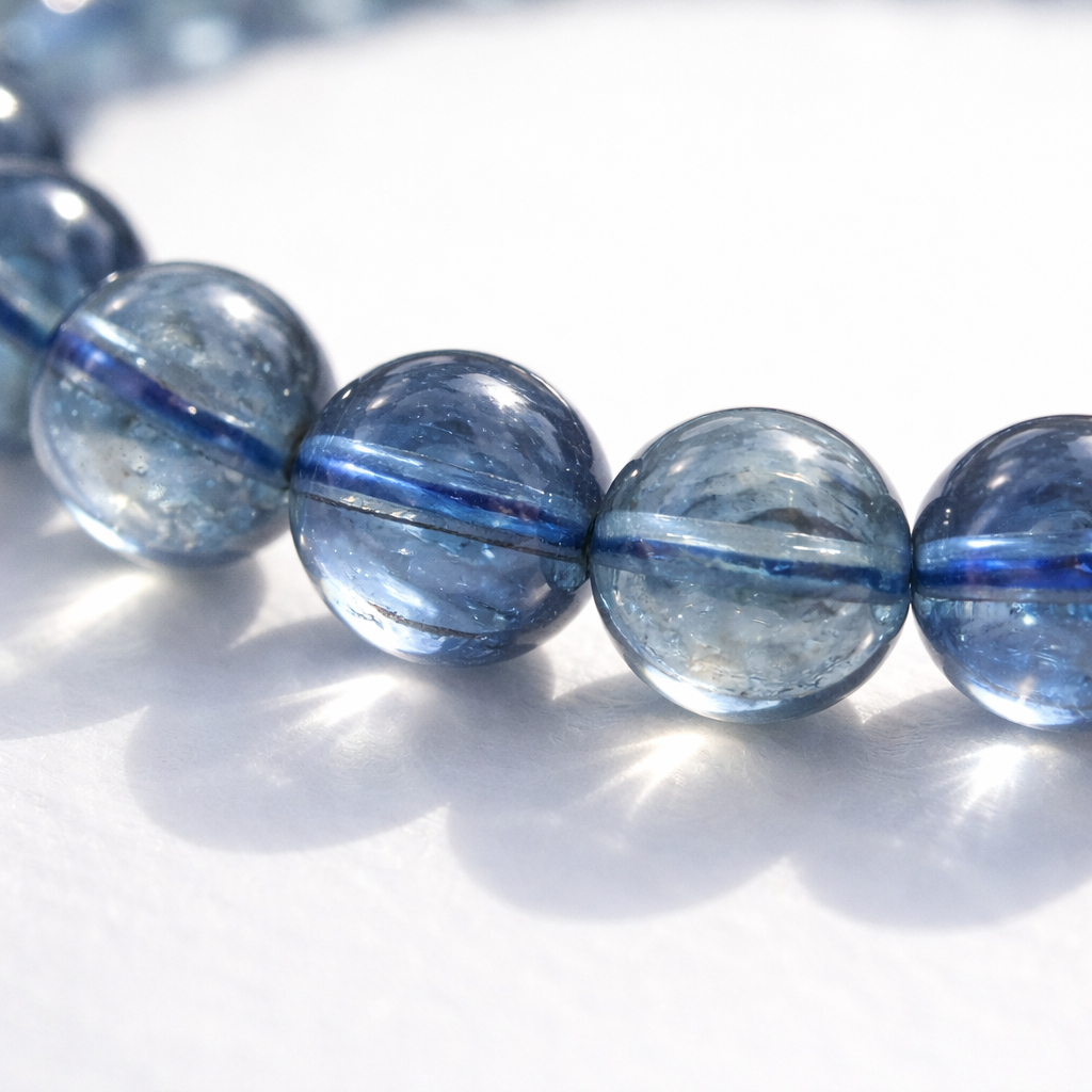 極上モスアクアマリ｜6mm ブレスレット